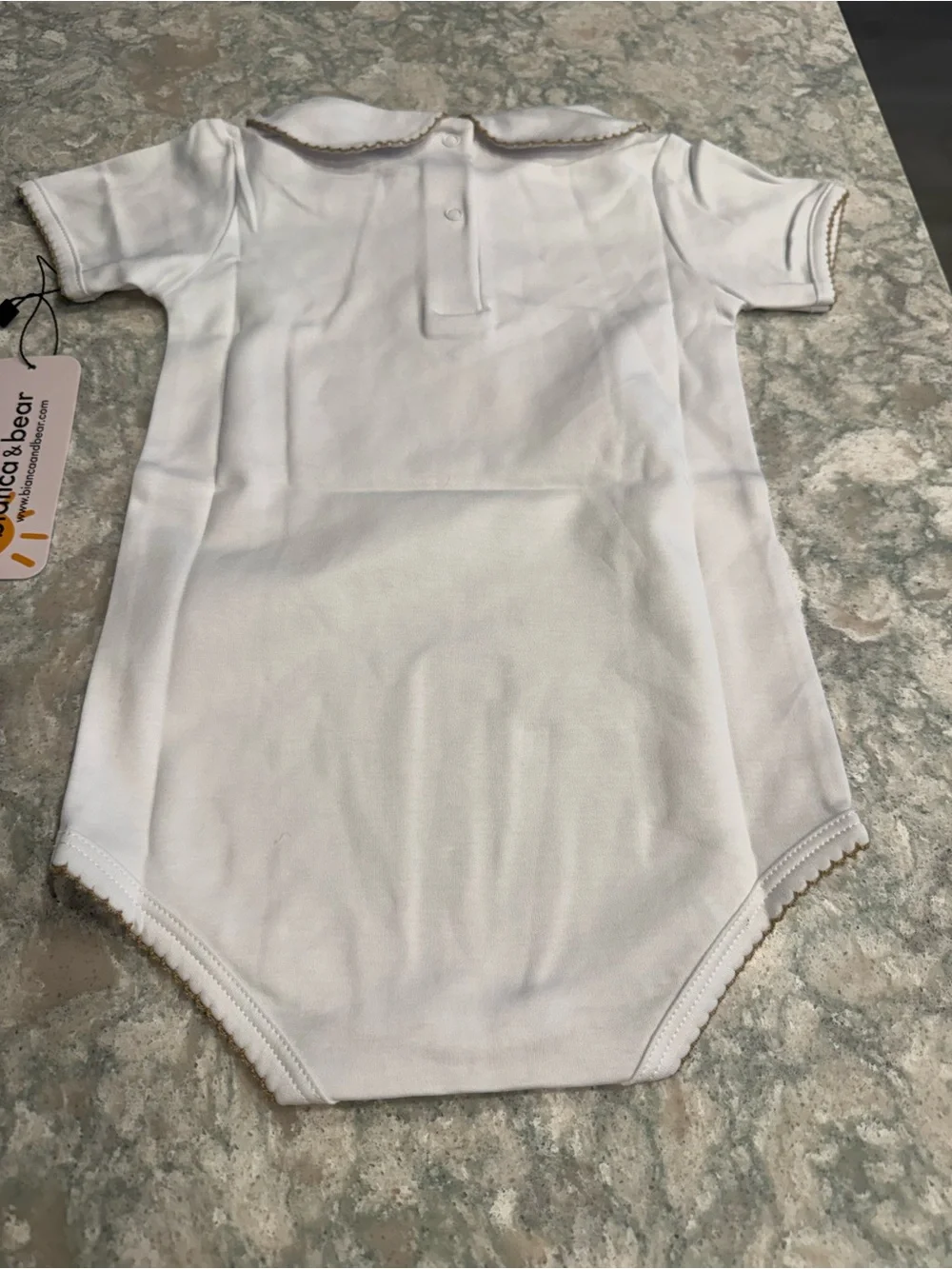 NWT Bianca & Bear Teddy Bear Pima Cotton Bodysuit 12-18M